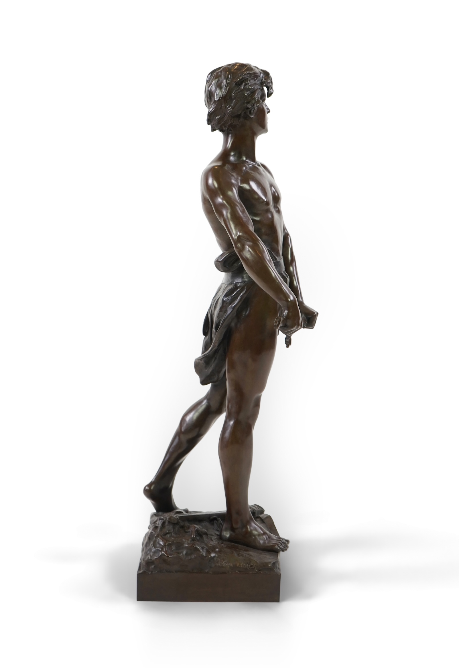 François-Raoul Larche, (1860-1912). 'Vingt Ans', a large patinated bronze figure